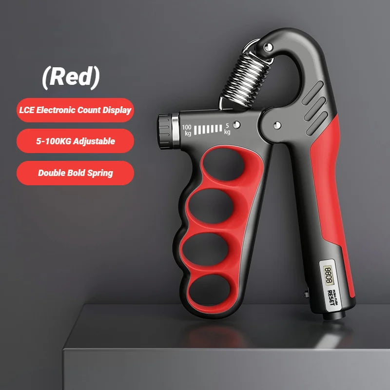 Dinométro de Mano Ajustable 5-100 kg con Contador Electrónico | Adjustable Hand Grip 5-100kg with Electronic Counter