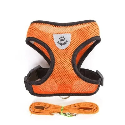 Arnés Ajustable Reflectante con Correa para Gatos y Perros | Adjustable Reflective Harness & Leash for Cats & Dogs