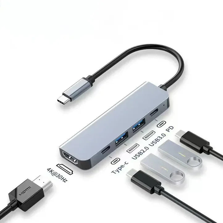 Hub USB-C 8 en 1 Multipuerto para PC, Mac y Móvil | 8-in-1 USB-C Multiport Hub for PC, Mac & Mobile