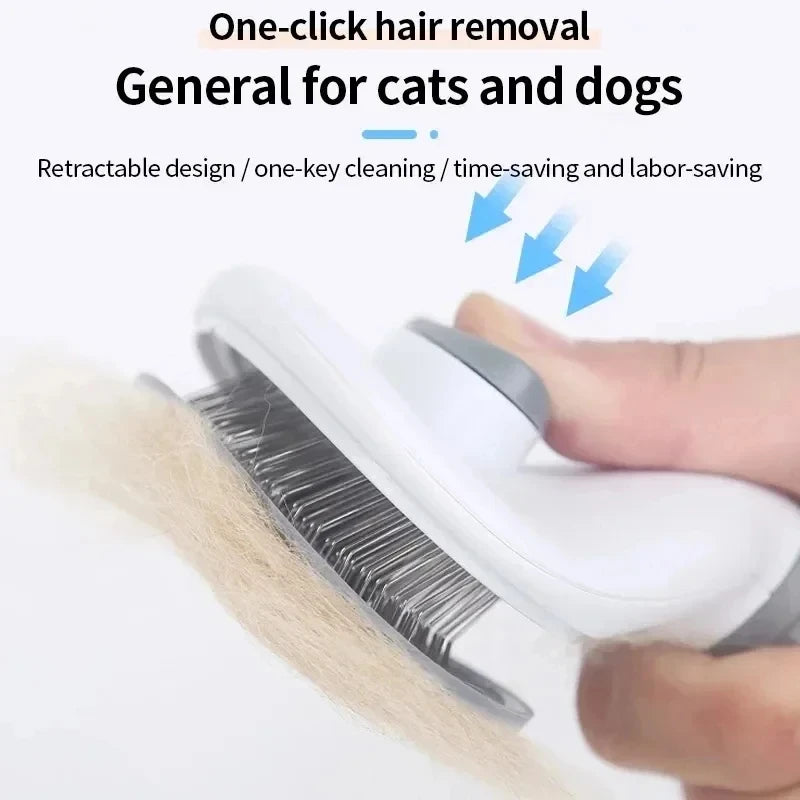 Cepillo Autolimpiante y Desenredante para Mascotas | Self-Cleaning Pet Brush