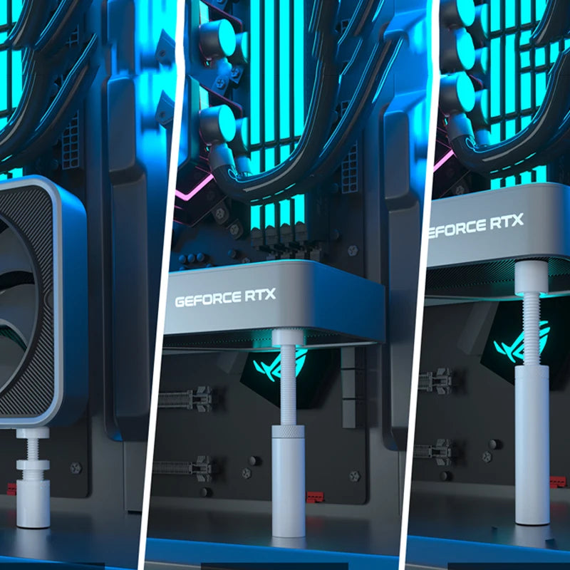 Soporte de Aluminio Anti-Caída para Tarjeta Gráfica | GPU Anti-Sag Aluminum Bracket