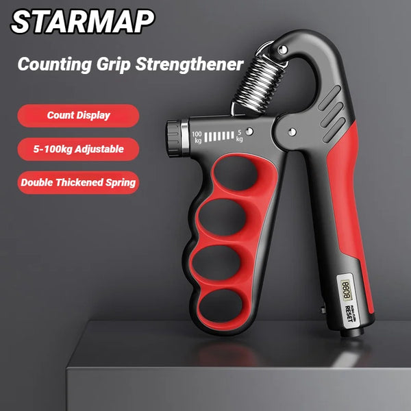Dinométro de Mano Ajustable 5-100 kg con Contador Electrónico | Adjustable Hand Grip 5-100kg with Electronic Counter
