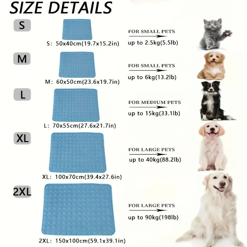 Colchón Refrescante de Seda para Mascotas | Cooling Silk Pet Mat