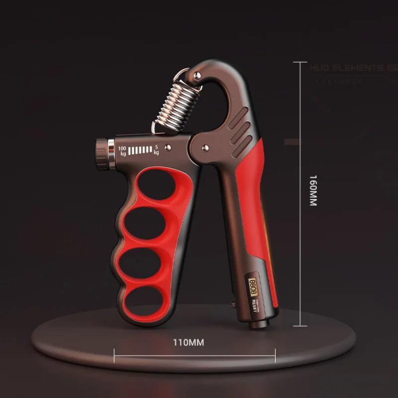 Dinométro de Mano Ajustable 5-100 kg con Contador Electrónico | Adjustable Hand Grip 5-100kg with Electronic Counter