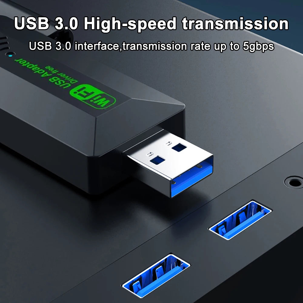 Adaptador WiFi 6 USB 1200Mbps Doble Banda | Dual Band WiFi 6 USB Adapter