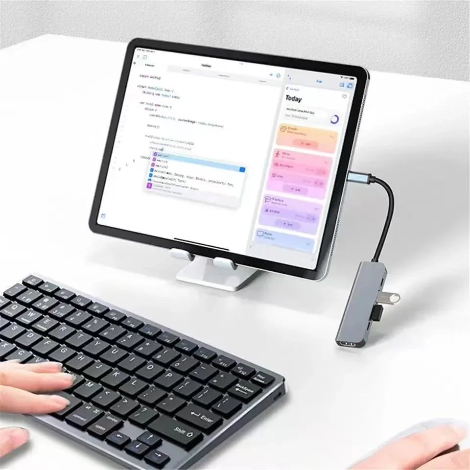 Hub USB-C 8 en 1 Multipuerto para PC, Mac y Móvil | 8-in-1 USB-C Multiport Hub for PC, Mac & Mobile