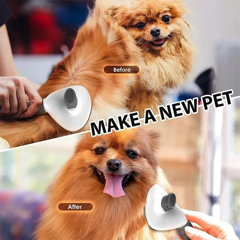Cepillo Autolimpiante y Desenredante para Mascotas | Self-Cleaning Pet Brush