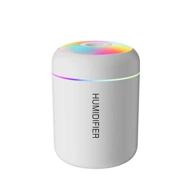 Mini Humidificador USB con Difusor de Aromas y Luz LED | USB Mini Humidifier with Aroma Diffuser & LED Light