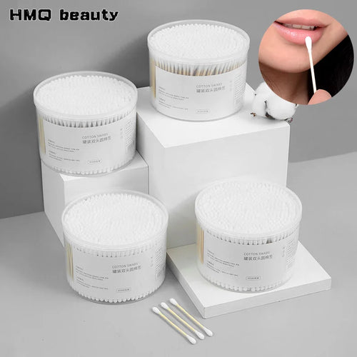 Hisopos de Algodón con Palo de Madera 500/1500 pcs | Cotton Swabs Wood Stick