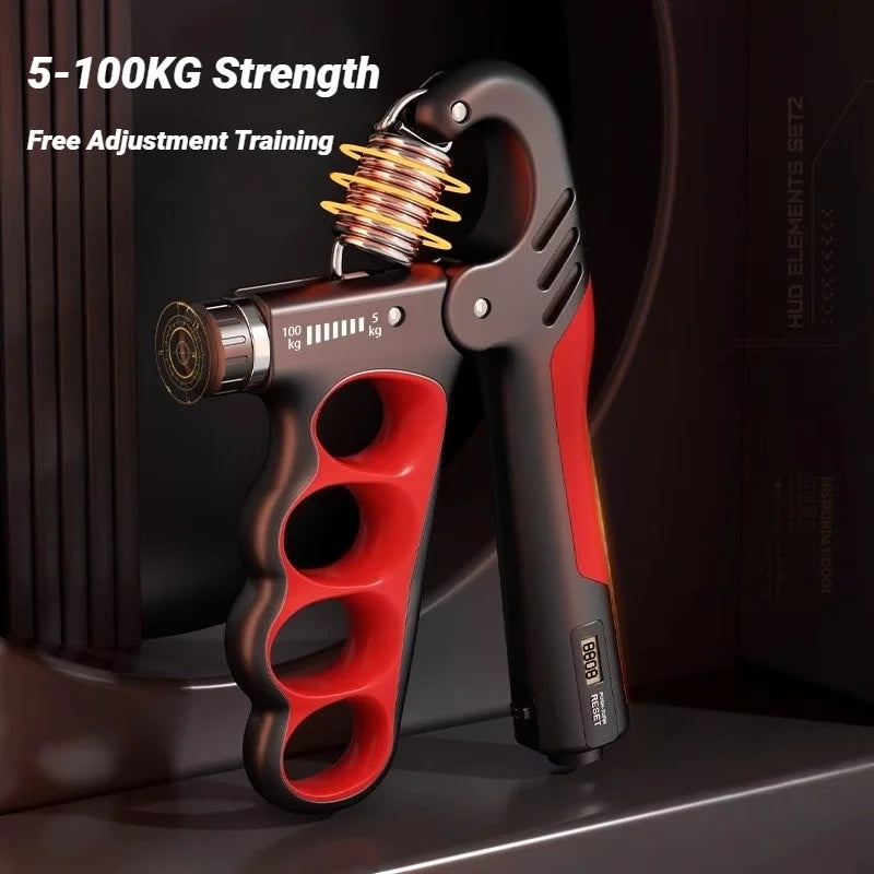 Dinométro de Mano Ajustable 5-100 kg con Contador Electrónico | Adjustable Hand Grip 5-100kg with Electronic Counter