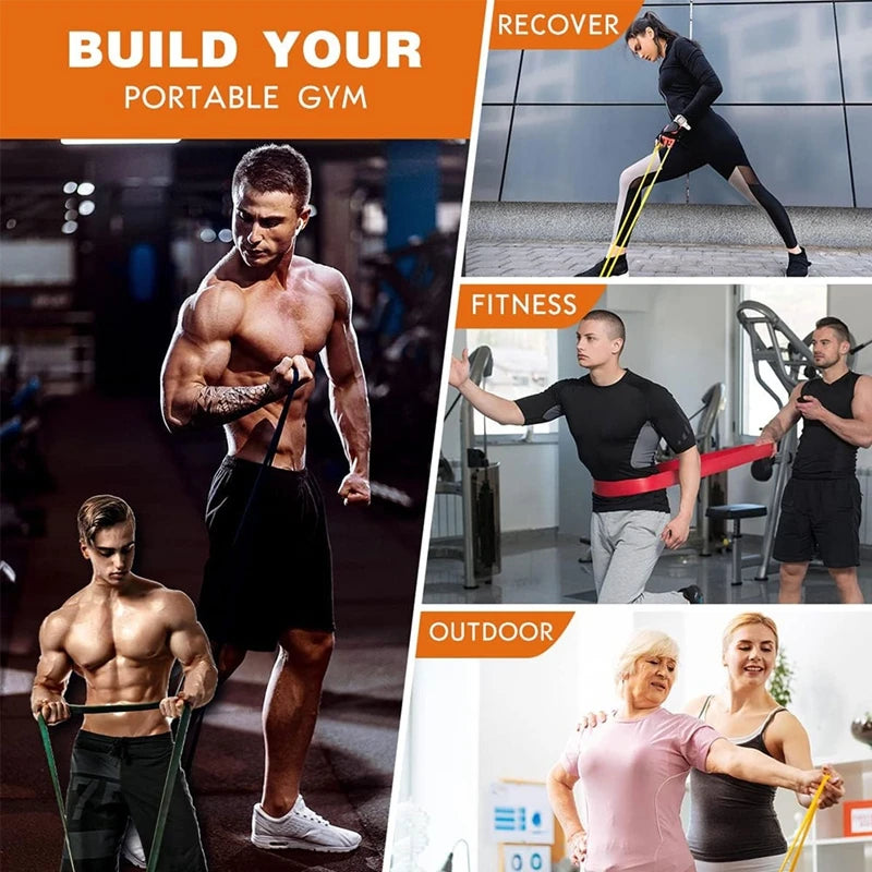 Bandas de Resistencia Elásticas para Gym y Casa | Resistance Bands for Home & Gym Workout