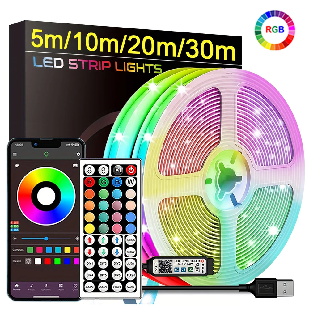 Tira LED RGB con Control por App y Mando | RGB LED Strip with App Control & Remote