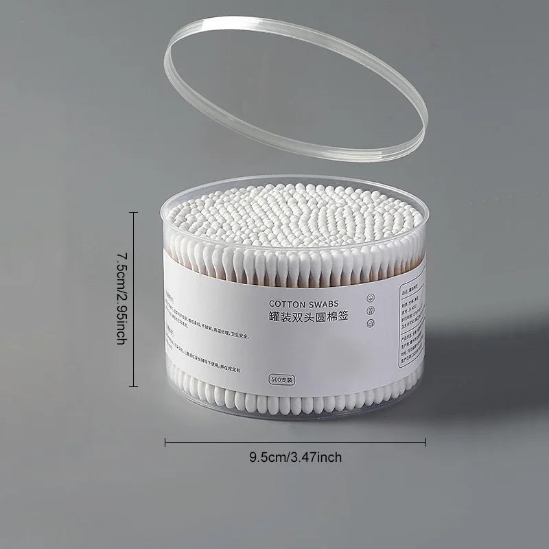 Hisopos de Algodón con Palo de Madera 500/1500 pcs | Cotton Swabs Wood Stick
