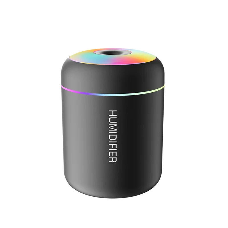 Mini Humidificador USB con Difusor de Aromas y Luz LED | USB Mini Humidifier with Aroma Diffuser & LED Light
