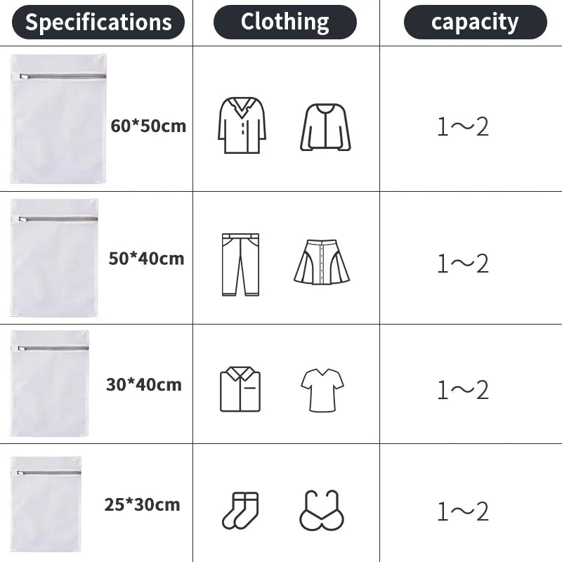 Bolsa de Lavandería de Malla Fina Reutilizable | Fine Mesh Laundry Bag
