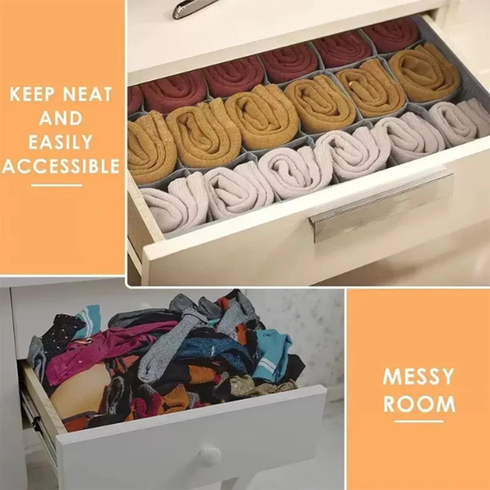 Organizador Plegable de Cajones para Ropa Interior y Calcetines | Foldable Drawer Organizer