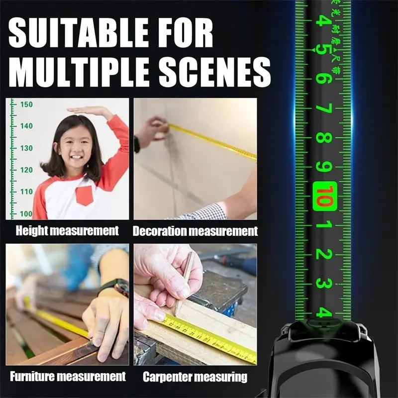 Cinta Métrica de Acero 10M Autobloqueante | Self-Lock Steel Tape Measure