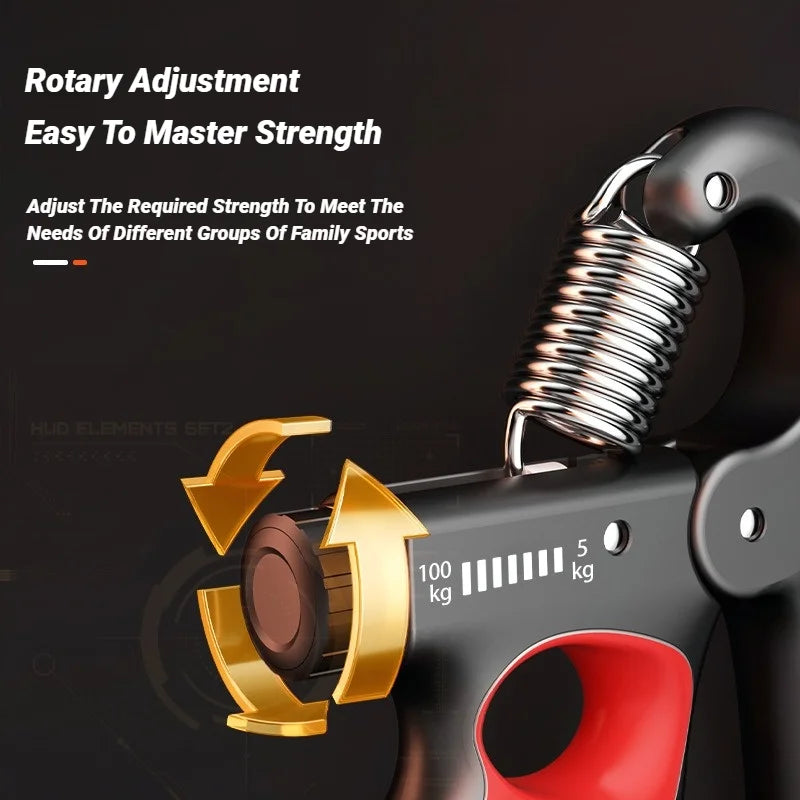 Dinométro de Mano Ajustable 5-100 kg con Contador Electrónico | Adjustable Hand Grip 5-100kg with Electronic Counter