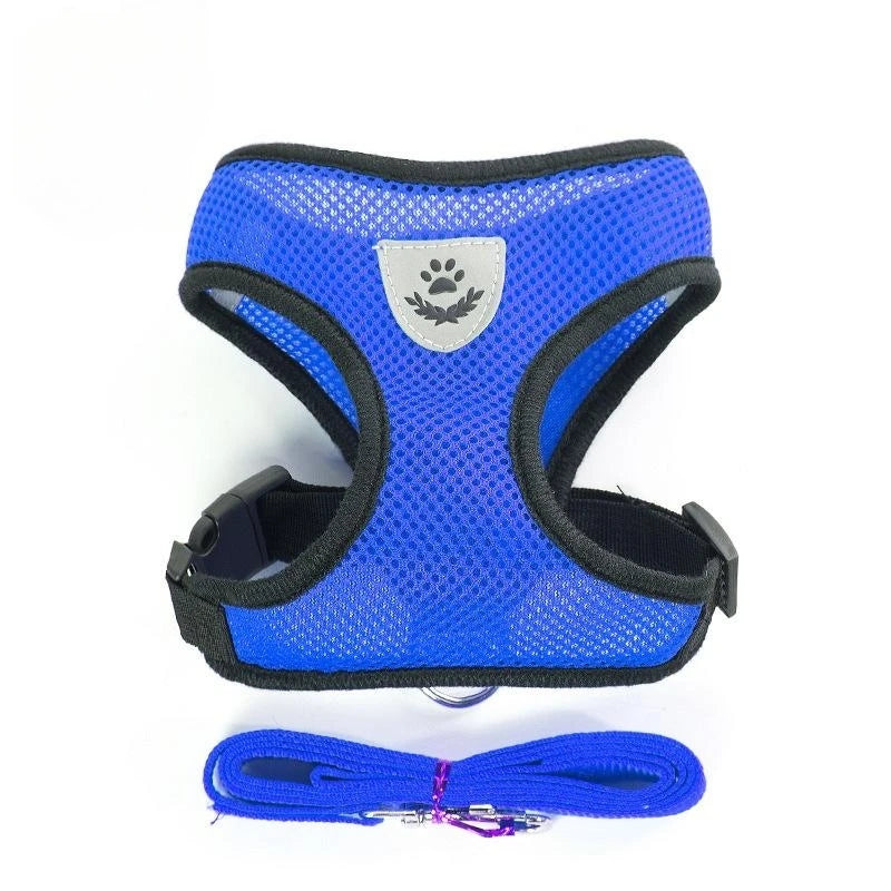 Arnés Ajustable Reflectante con Correa para Gatos y Perros | Adjustable Reflective Harness & Leash for Cats & Dogs