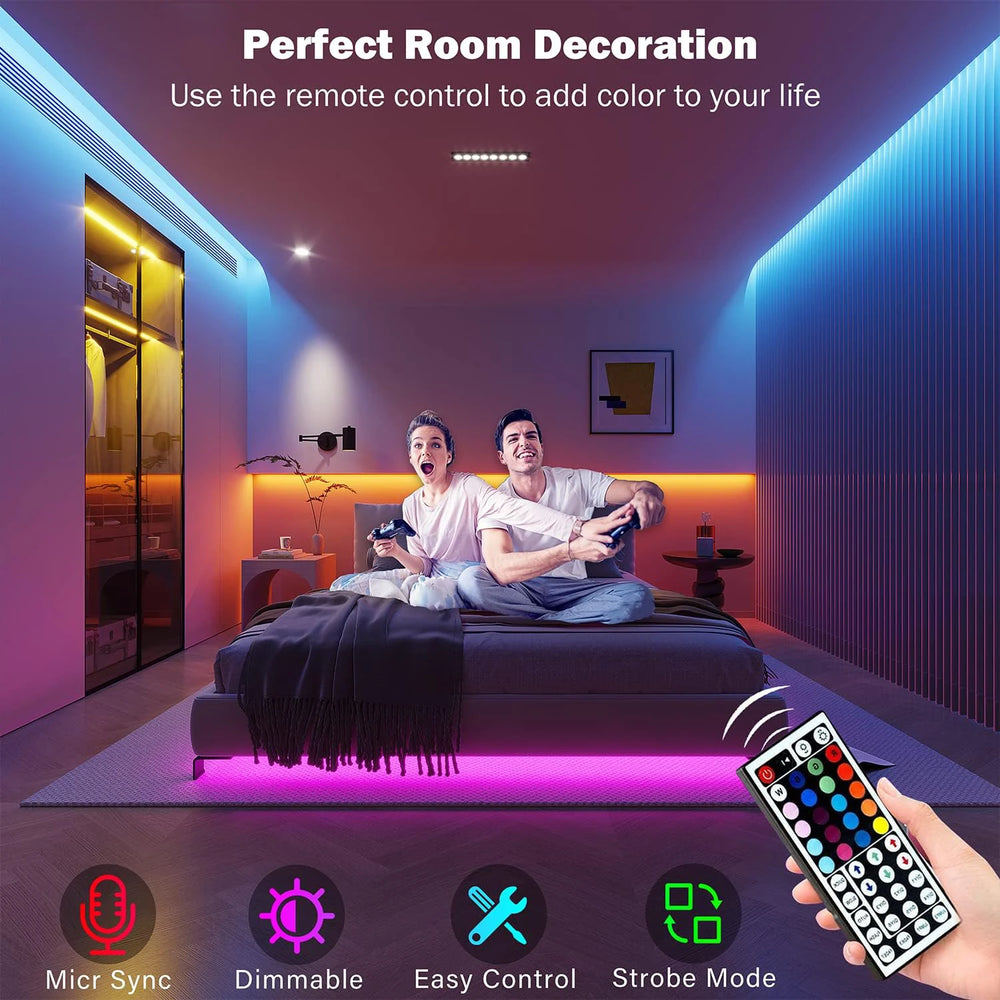Tira LED RGB con Control por App y Mando | RGB LED Strip with App Control & Remote