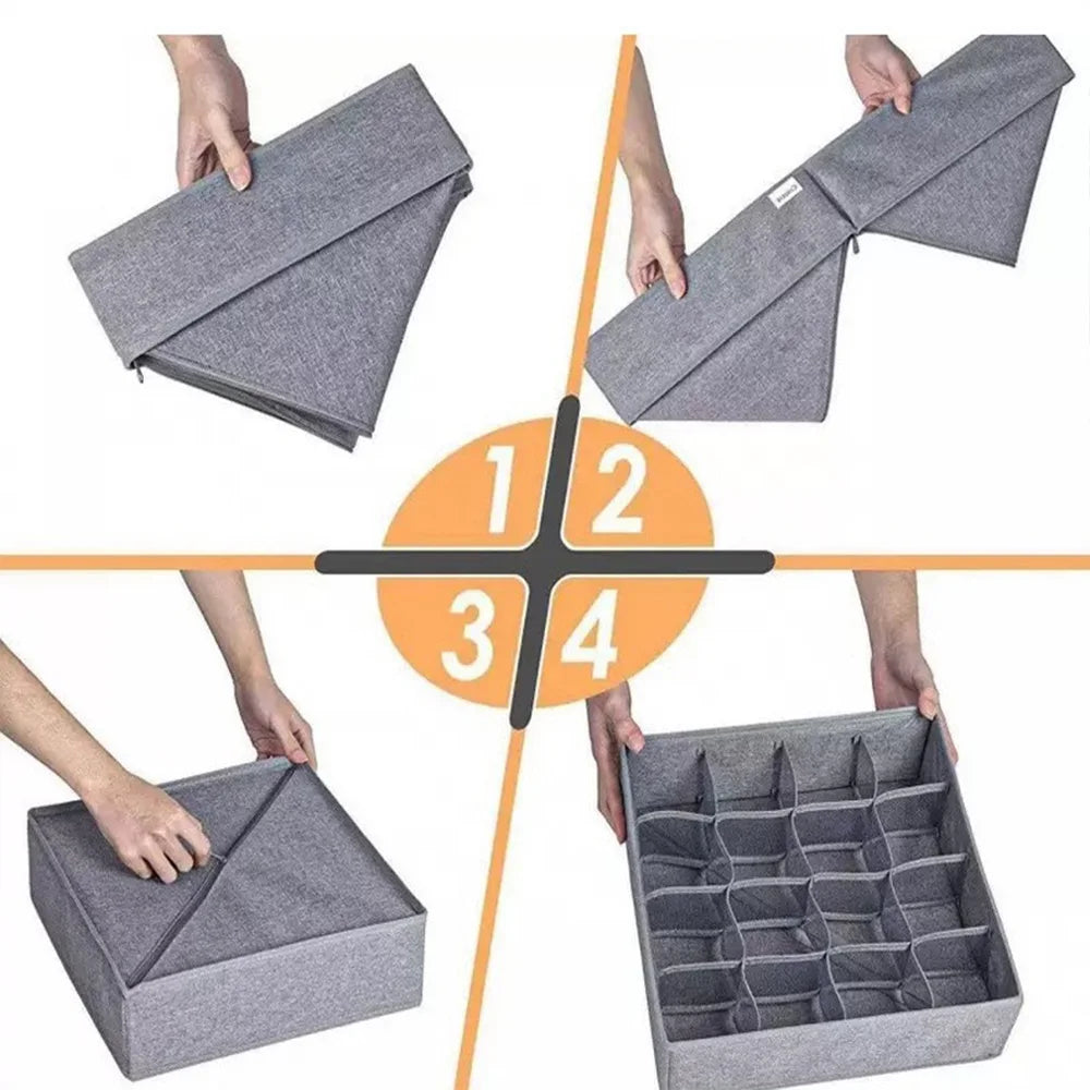 Organizador Plegable de Cajones para Ropa Interior y Calcetines | Foldable Drawer Organizer