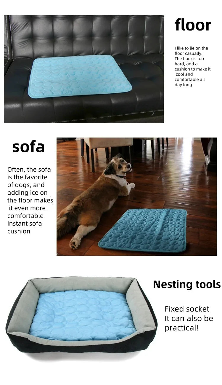Colchón Refrescante de Seda para Mascotas | Cooling Silk Pet Mat