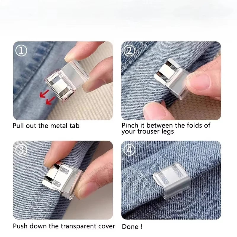 Clips Invisibles para Dobladillo de Pantalones | No-Sew Hem Clips