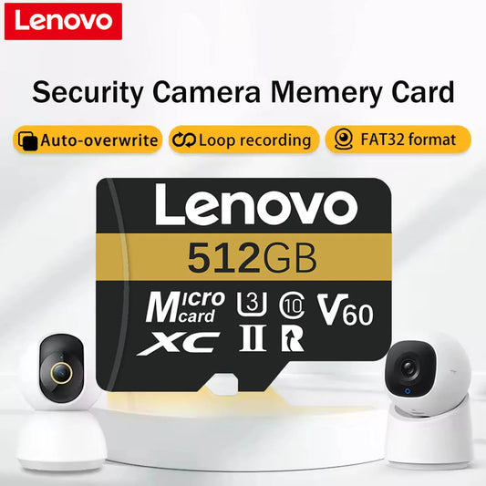 Tarjeta Micro SD Lenovo 128GB/256GB/512GB Alta Velocidad 4K | High Speed TF Memory Card